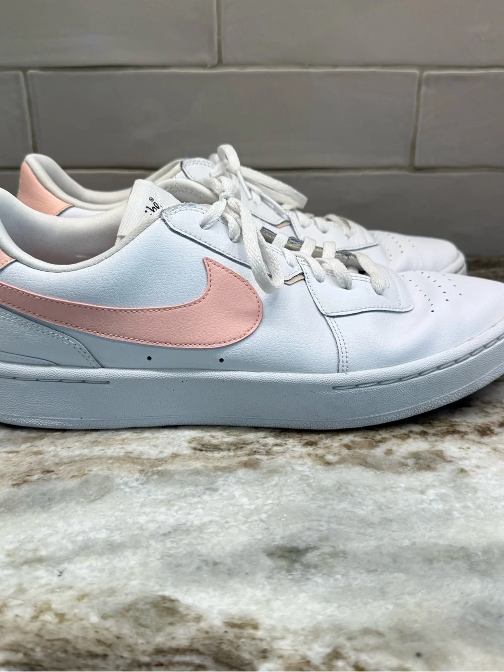 Nike white leather